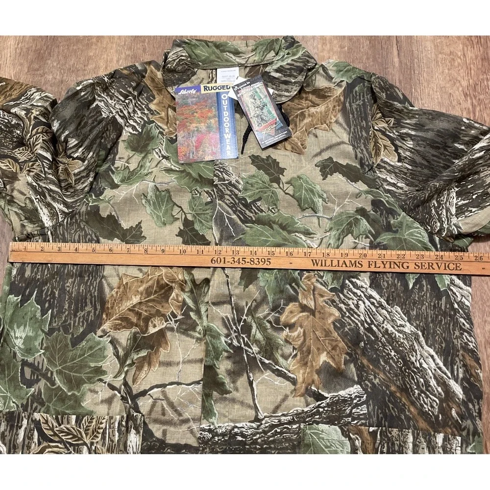 Realtree Liberty Camo Hunter Large Jacket Zip Lightweight Mesh NWT USA Men's